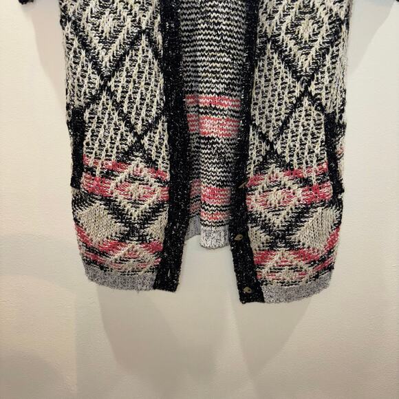 Cabi Short Sleeve Dolman Aztec Print Open Cardigan Sweater – Size Small - Picture 11 of 15